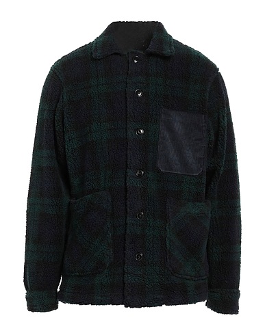IN THE BOX Checked shirt Dark green 60% Wool, 29% Polyester, 8% Polyamide, 3% Other Fibres