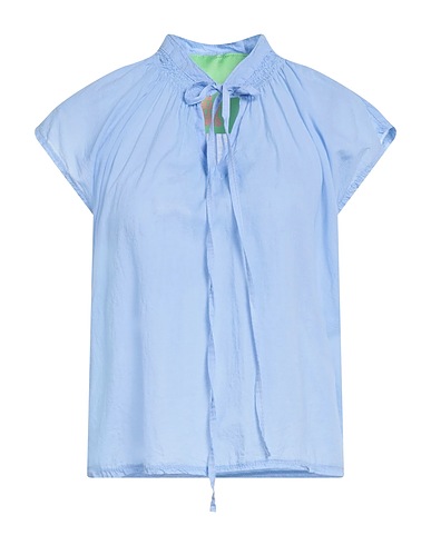 LOU LOU BELLE VILLE PARIS Top Sky blue 100% Cotton