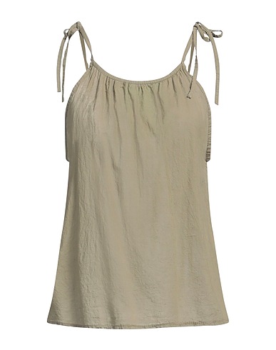 LOU LOU BELLE VILLE PARIS Top Verde salvia 100% Cotone