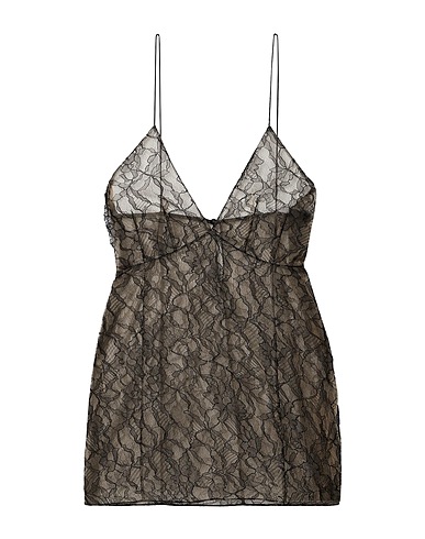 KHAITE Camisole Nero 70% Poliammide, 30% Viscosa