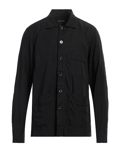 TOM FORD Solid colour shirt Black 100% Lyocell