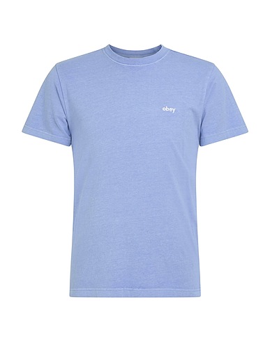 OBEY T-shirt Blu chiaro 100% Cotone