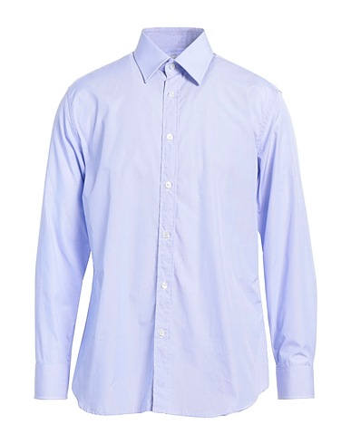 DUNHILL Checked shirt Sky blue 100% Cotton