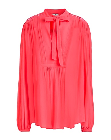 ETRO Silk top Coral 100% Silk, Polyester, Ceramic