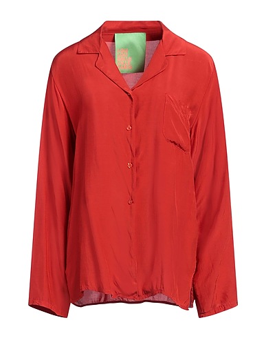 LOU LOU BELLE VILLE PARIS Solid color shirts & blouses Rust 100% Rayon