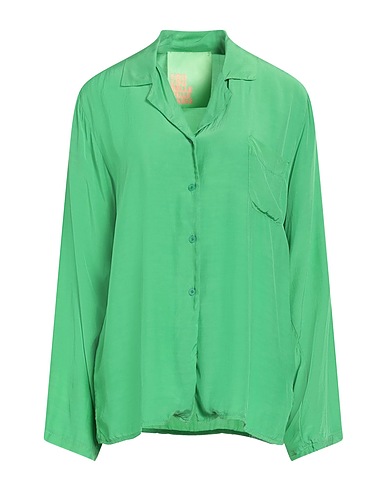 LOU LOU BELLE VILLE PARIS Solid colour shirts & blouses Green 100% Rayon