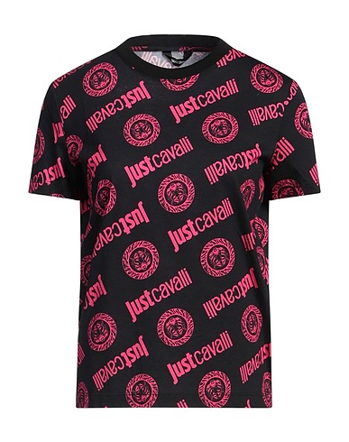 JUST CAVALLI T-shirts NERO 100% Baumwolle