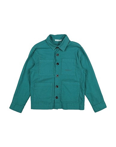 PAOLO PECORA Solid colour shirt 54% Linen, 44% Cotton, 2% Elastane