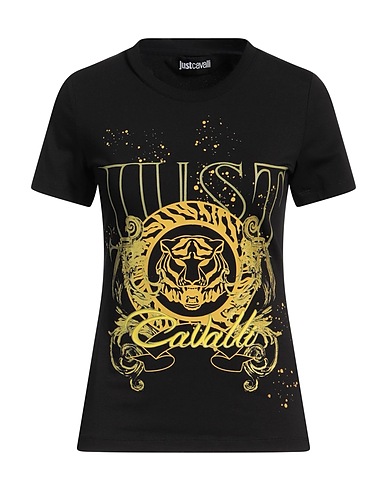 JUST CAVALLI T-shirt Nero 95% Cotone, 5% Elastan
