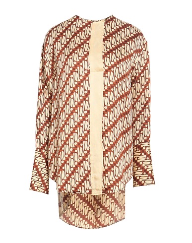 LAURENCE BRAS Top Brown 50% Cotton, 35% Linen, 15% Modal