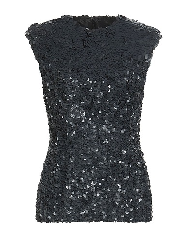 DRIES VAN NOTEN Top Schwarz 100% Viskose