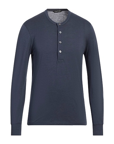 TOM FORD T-shirt Navy blue 67% Lyocell, 33% Cotton