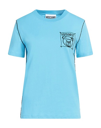 MOSCHINO T-shirt COUTURE Azure 100% Cotton