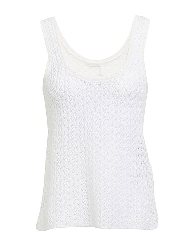 CHLOÉ Top White 68% Silk, 32% Linen