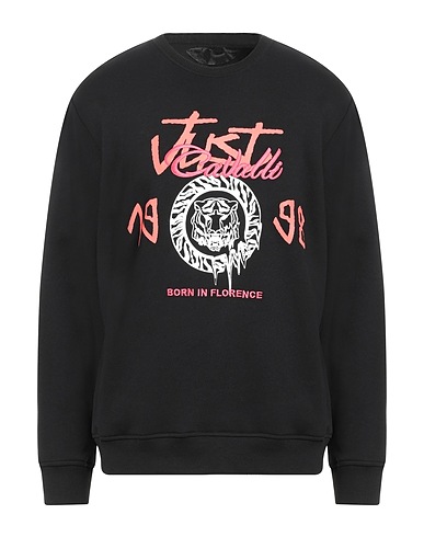 JUST CAVALLI Толстовка Чёрный 100% Хлопок, Эластан