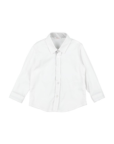 LE BEBÉ Solid color shirt White 97% Cotton, 3% Elastane
