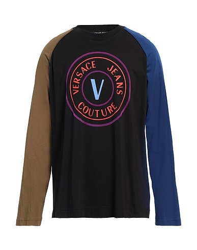 VERSACE JEANS COUTURE T-shirt Black 100% Cotton