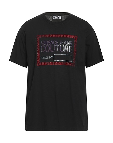 VERSACE JEANS COUTURE T-shirt Black 100% Cotton