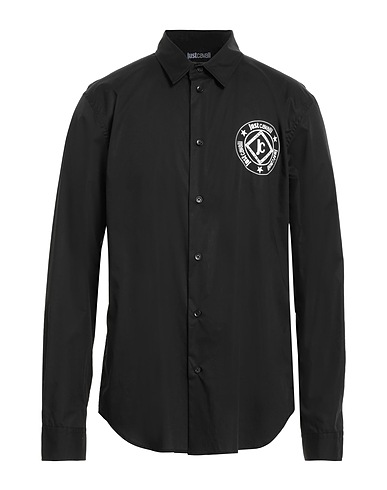 JUST CAVALLI Hemden Schwarz 100% Baumwolle