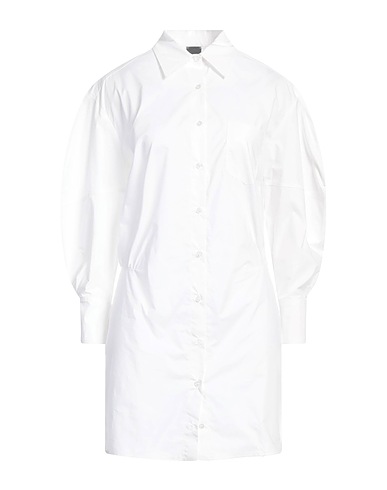 PINKO Shirt dress White 100% Cotton