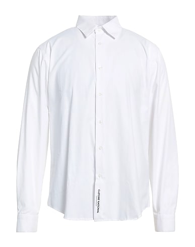 COSTUME NATIONAL Solid colour shirt White 100% Cotton