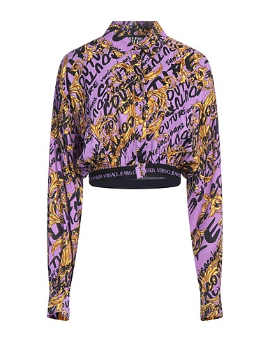 VERSACE JEANS COUTURE Patterned shirts & blouses 100% Viscose