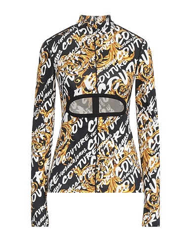 VERSACE JEANS COUTURE Top Schwarz 100% Baumwolle