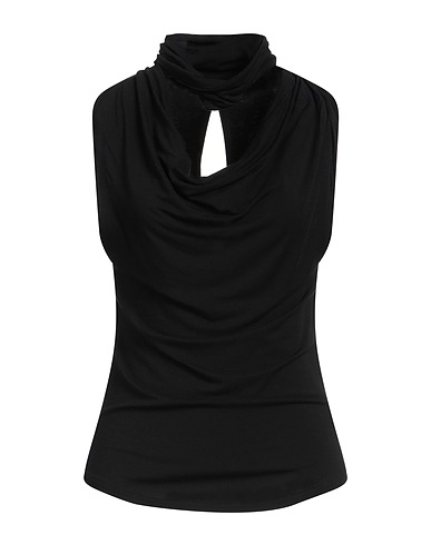 DONDUP Top Black 85% Modal, 9% Cashmere, 6% Elastane