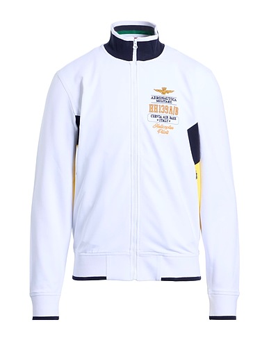 AERONAUTICA MILITARE Sweatshirt White 95% Cotton, 5% Elastane