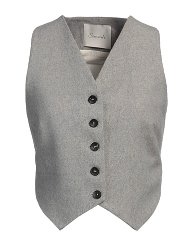 SOUVENIR Weste Grau 33% Baumwolle, 32% Polyester, 20% Acryl, 10% Wolle, 5% Andere Fasern