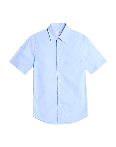 DUNHILL Solid colour shirt Light blue 100% Cotton