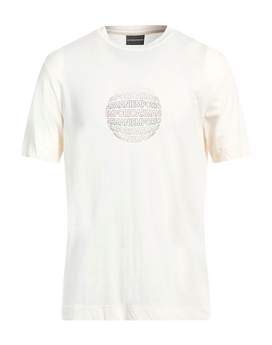 EMPORIO ARMANI T-shirt Ivory 100% Cotton