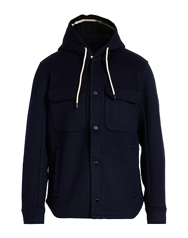 EMPORIO ARMANI Jacket Midnight blue 100% Virgin Wool