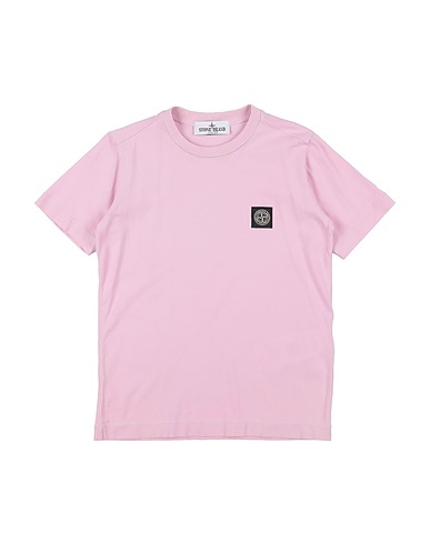 STONE ISLAND JUNIOR T-shirt Pink 100% Cotton