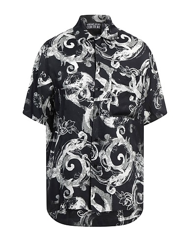 VERSACE JEANS COUTURE Patterned shirt Grey 100% Viscose