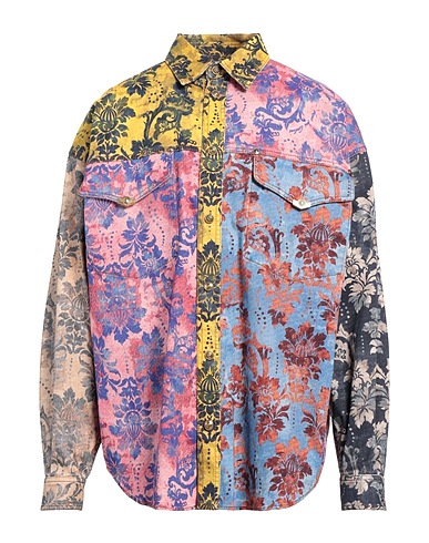 VERSACE JEANS COUTURE Patterned shirt Antique rose 97% Cotton, 3% Elastane