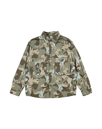 ASPESI Patterned shirt Military green 100% Cotton