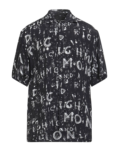 JOHN RICHMOND Patterned shirt Black 100% Viscose