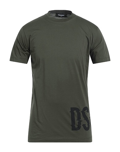 DSQUARED2 T-shirt Στρατιωτικό πράσινο 100% Βαμβάκι
