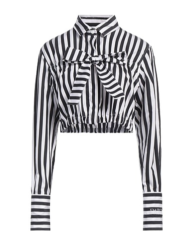 PATOU Camicia a righe Nero 100% Cotone