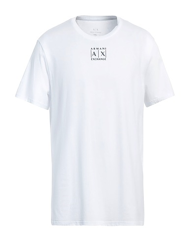ARMANI EXCHANGE T-shirt Bianco 100% Cotone Pima