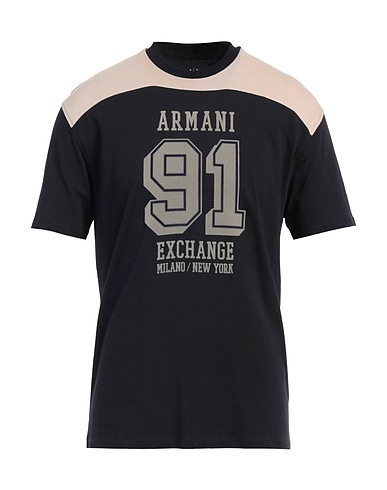 ARMANI EXCHANGE T-shirt Midnight blue 100% Cotton