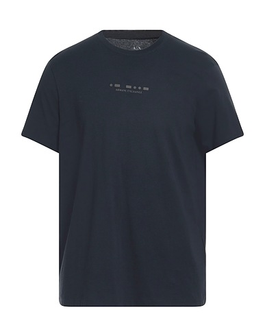 ARMANI EXCHANGE T-shirt Navy blue 100% Organic cotton