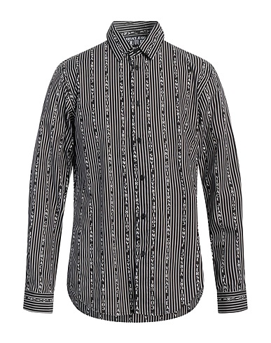 VERSACE JEANS COUTURE Patterned shirt Black 100% Cotton