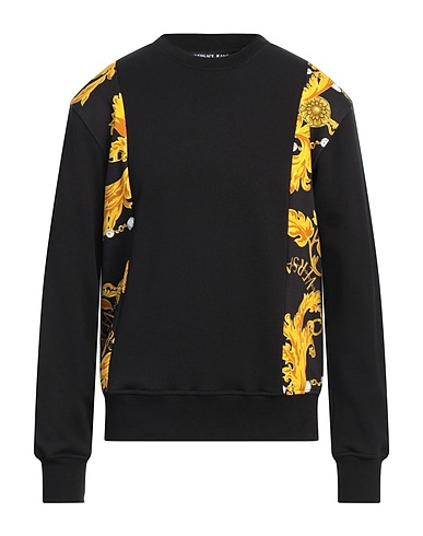 VERSACE JEANS COUTURE Sweatshirt Black 100% Cotton, Elastane