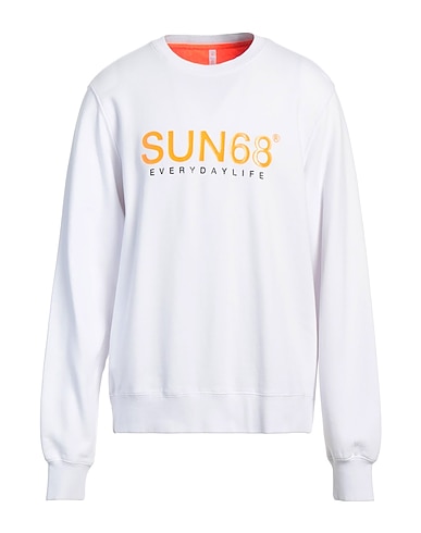 SUN 68 Sweatshirt White 100% Cotton