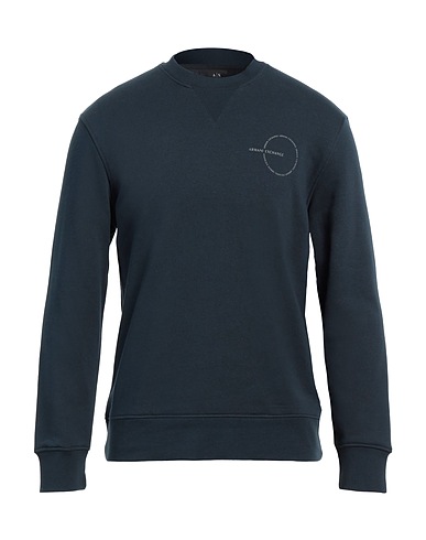 ARMANI EXCHANGE Sweatshirt Midnight blue 65% Cotton, 35% Polyester, Elastane
