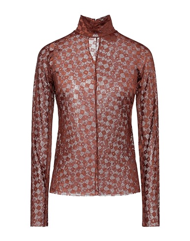 FORTE_FORTE Top Chocolate brown 93% Polyamide, 7% Elastane