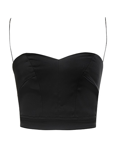 FORTE_FORTE Bustier Black 74% Acetate, 23% Polyamide, 3% Elastane