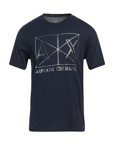 ARMANI EXCHANGE T-shirt Midnight blue 100% Cotton